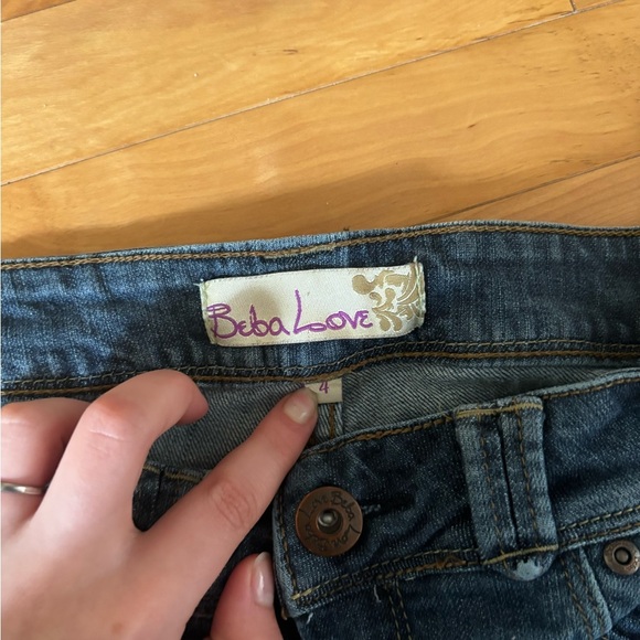 Beba Love Blue Flared Boot Cut Women's Jeans - Picture 2 of 4